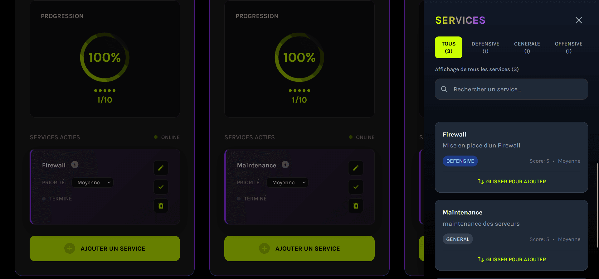 Services Prédéfinis